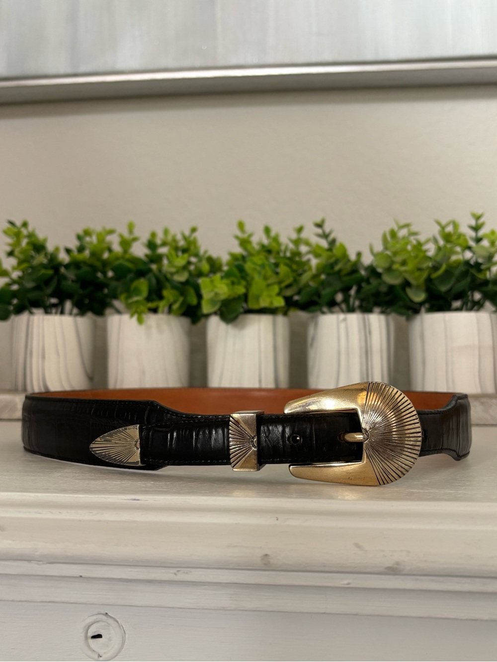 Onyx by Brighton Vintage Western Belt